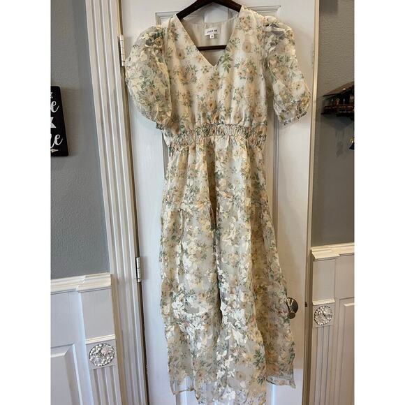 Cottage Core Peasant Farmhouse Dress Women Small Smocked Modest Traditional - Picture 2 of 12